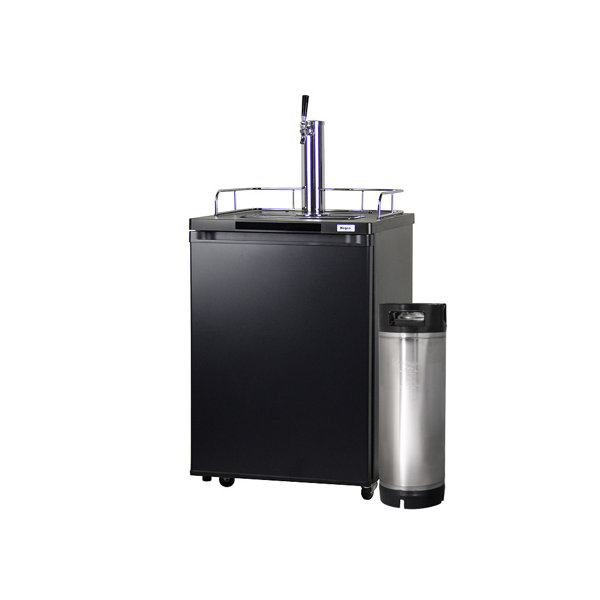 Kegco 5.6 Cubic Feet Black Single Tap Freestanding Kegerator with